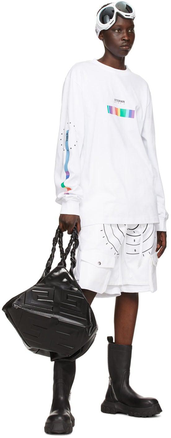 Hood by Air White Layered 'Veteran' Shorts