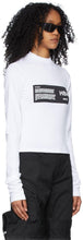Hood by Air White Logo Long Sleeve T-Shirt