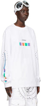 Hood by Air White Spectrum 'Veteran' Long Sleeve T-Shirt