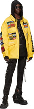 Hood by Air Yellow Cropped 'Veteran' Boiler Jacket