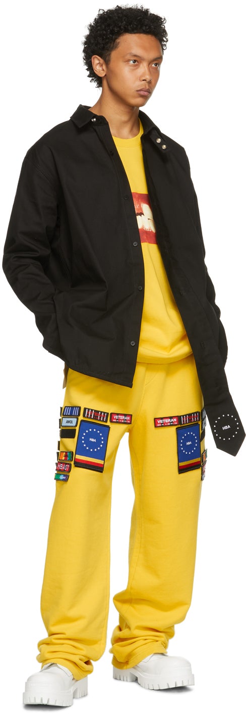 Hood by Air Yellow Veteran No.1 Lounge Pants