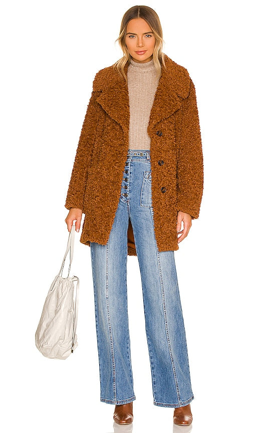 House of Harlow 1960 x REVOLVE Calabra Coat in Cognac Maison de Harlow 1960 x Revolve Calabra Coat à Cognac Harlow House 1960 x Cognac中的Calabra Coat Replove