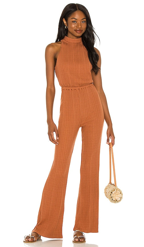 House of Harlow 1960 x Sofia Richie Caro Jumpsuit in Rust Maison de Harlow 1960 x Sofia Richie Caro Jumps combinaison à Rust Harlow之家1960 X Sofia Richie Caro连身裤在Rust