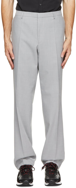 Hugo Grey Virgin Wool Simmons212 M&M Trousers - Hugo Grey Virgin Laine Simmons212 M & M Pantalons - Hugo Grey Virgin Wool Simmons212 M & M 바지