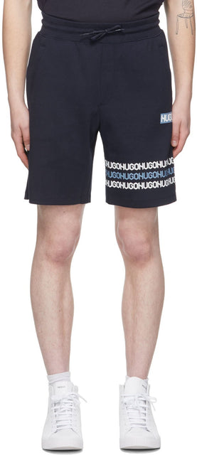 Hugo Navy Dakumi Shorts - Short Hugo Navy Dakumi - 휴고 해군 다쿠미 반바지