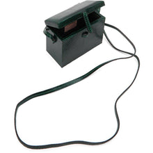 Hunting Season Green 'The Mini Square Trunk' Shoulder Bag - Sac de chasse Green 'Le mini-tronc carré' Sac à bandoulière - 사냥 시즌 녹색 '미니 스퀘어 트렁크'어깨 가방