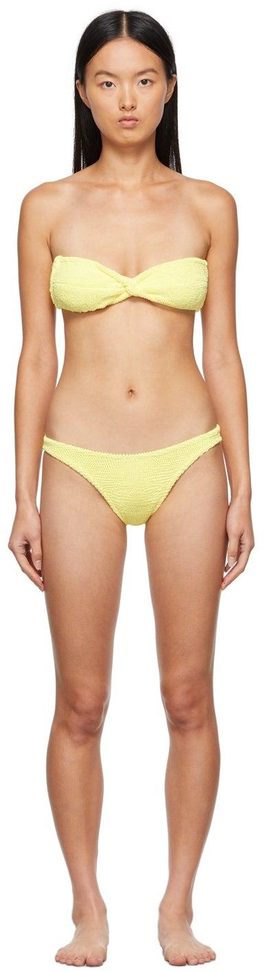 Hunza G Yellow Ariel Bikini – BlackSkinny - Main Image