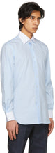 Husbands Blue Wide Collar Shirt