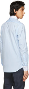 Husbands Blue Wide Collar Shirt