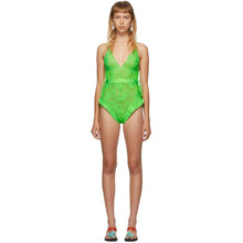 I'm Sorry by Petra Collins SSENSE Exclusive Green Lace Bodysuit