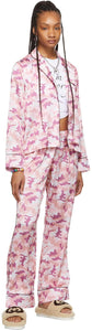 I'm Sorry by Petra Collins SSENSE Exclusive Pink Camo Pajama Set - Je suis désolé par PEtra Collins Ssense Ssense EXCLUSIVE PINK CAMO PAJAMA - 나는 Petra Collins Ssense 독점적 인 핑크 카모 파자마 세트에 의해 유감입니다.
