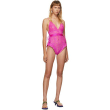 I'm Sorry by Petra Collins SSENSE Exclusive Pink Lace Bodysuit