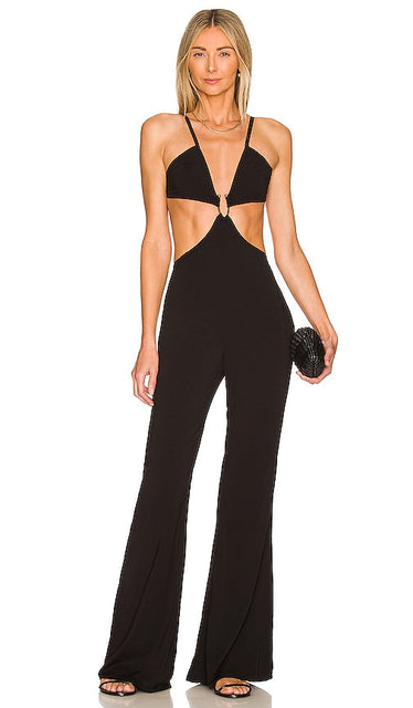 Indah Honour Jumpsuit in Black La combinaison Indah Honor en noir 印第安纳荣誉连身裤穿着黑色