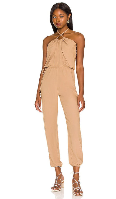 Indah Jade Jumpsuit in Tan Indah Jade Suit en bronzage 棕褐色的印第安玉连身裤