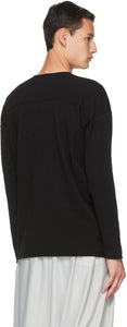 Isabel Benenato Black Crewneck Sweater