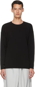 Isabel Benenato Black Crewneck Sweater - Pull Crewneck noir Isabel Benenato - 이사벨 베네 나토 블랙 크루넥트 스웨터