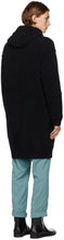 Isabel Benenato Black Wool Hooded Coat