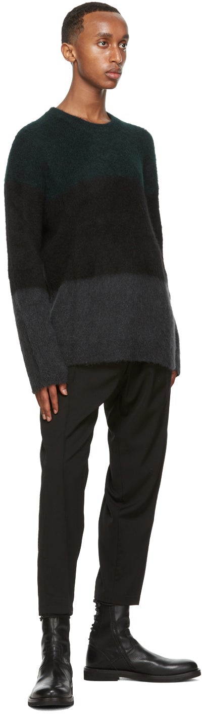 Isabel Benenato Multicolor Brushed Mohair Sweater