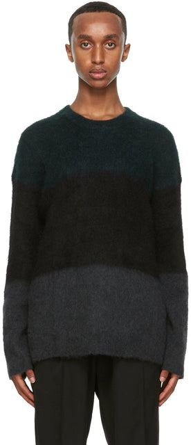 Isabel Benenato Multicolor Brushed Mohair Sweater - Pull mohair brossé Multicolore Isabel Benenato - Isabel Benenato Multicolor는 모헤어 스웨터를 닦았습니다