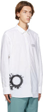 Isabel Benenato White Graphic Print Oversized Shirt