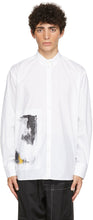 Isabel Benenato White Graphic Print Shirt - Chemise graphique blanche isabel benenato blanc - Isabel Benenato 화이트 그래픽 인쇄 셔츠