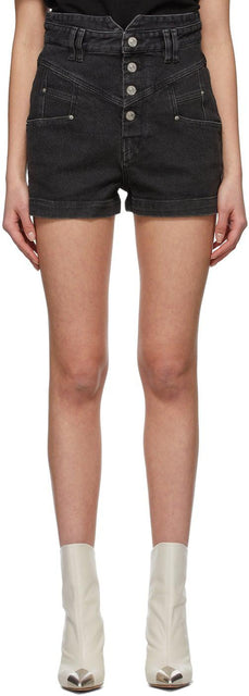 Isabel Marant Black Denim Diroysr Shorts - Isabel Marant Diroysr Diroysr Diroysr Shorts - Isabel Marant Black Denim Diroysr 반바지