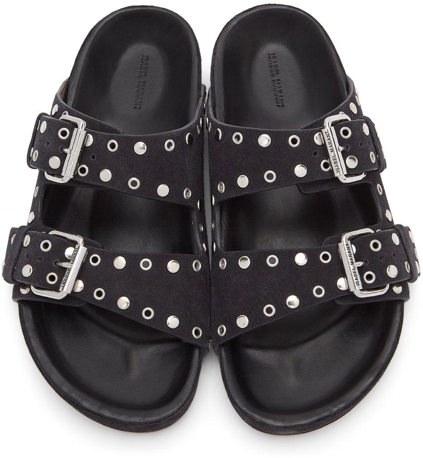 Isabel Marant Black Lennyo Sandals