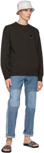 Isabel Marant Black Logo Mike Sweatshirt