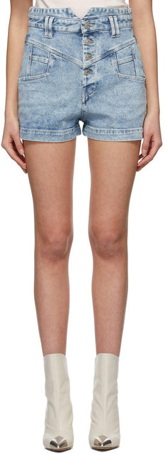 Isabel Marant Blue Denim Diroysr Shorts - Isabel Marant Blue Denim Diroysr Shorts - 이사벨 선수 블루 데님 Diroysr 반바지