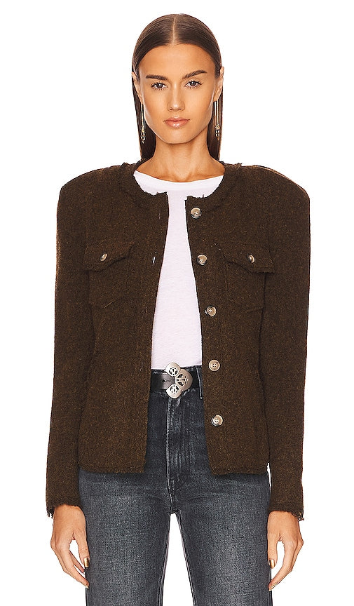 Isabel Marant Etoile Nelly Jacket in Brown Isabel Marant Etoile Nelly Veste en marron Isabel Marant Etoile Nelly夹克棕色