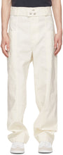 Isabel Marant Off-White Edwin Trousers - Pantalon Edwin Off-blanc Isabel Marant - isabel marant 오프 화이트 Edwin 바지