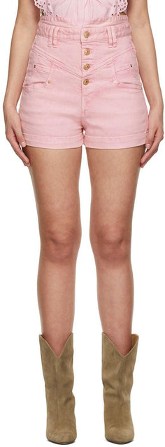 Isabel Marant Pink Denim Diroysr Shorts - Isabel Marant Rose Denim Diroysr Shorts - 이사벨 마리아 핑크 데님 Diroysr 반바지