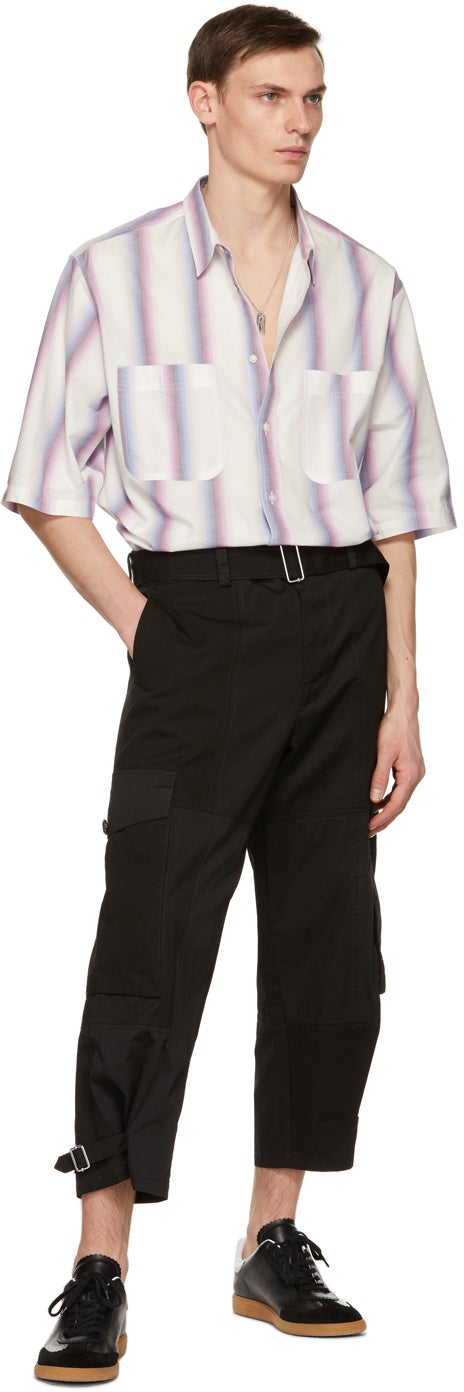 Isabel Marant Pink Striped Rajalo Short Sleeve Shirt