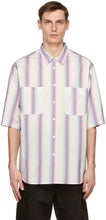Isabel Marant Pink Striped Rajalo Short Sleeve Shirt - Chemise à manches courtes Rajalo Rajalo Rajalo rose Isabel Marant - 이사벨 마리아 핑크 스트라이프 라자로 짧은 소매 셔츠