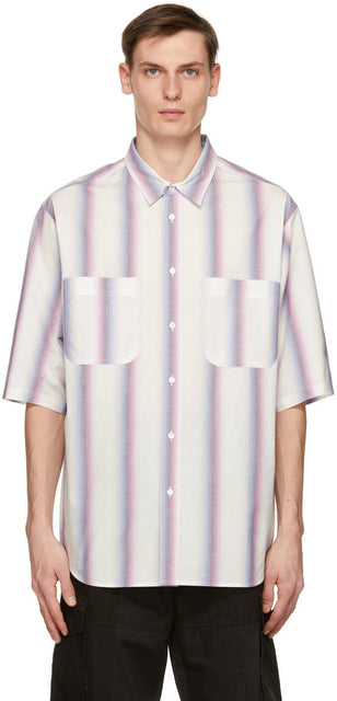 Isabel Marant Pink Striped Rajalo Short Sleeve Shirt - Chemise à manches courtes Rajalo Rajalo Rajalo rose Isabel Marant - 이사벨 마리아 핑크 스트라이프 라자로 짧은 소매 셔츠
