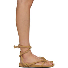 Isabel Marant Tan Lastro Flat Sandals