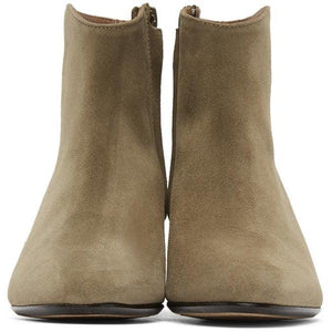Isabel Marant Taupe Dacken Ankle Boots