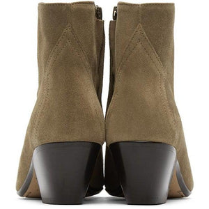 Isabel Marant Taupe Dacken Ankle Boots