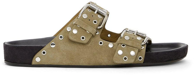 Isabel Marant Taupe Lennyo Sandals - Sandales Lennyo Lennyo de Isabel Marant Taupe - 이사벨 선수 Taupe Lennyo 샌들