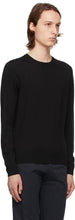 Isaia Black Merino Sweater