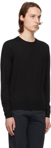 Isaia Black Merino Sweater