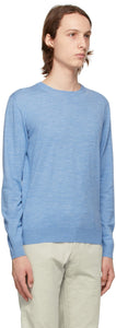 Isaia Blue Merino Sweater