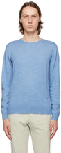Isaia Blue Merino Sweater - Sweater Merino Isaia Blue - 이사이아 블루 메리노 스웨터