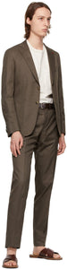 Isaia Brown Capri Blazer