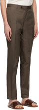 Isaia Brown Cotton Sanita Trousers
