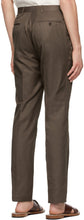 Isaia Brown Cotton Sanita Trousers