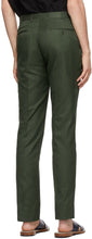 Isaia Green Cotton Sanita Trousers