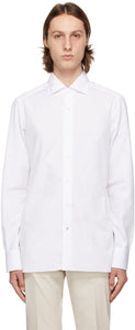 Isaia White Dress Shirt - Chemise habillée blanche isaia - 이사이아 화이트 드레스 셔츠