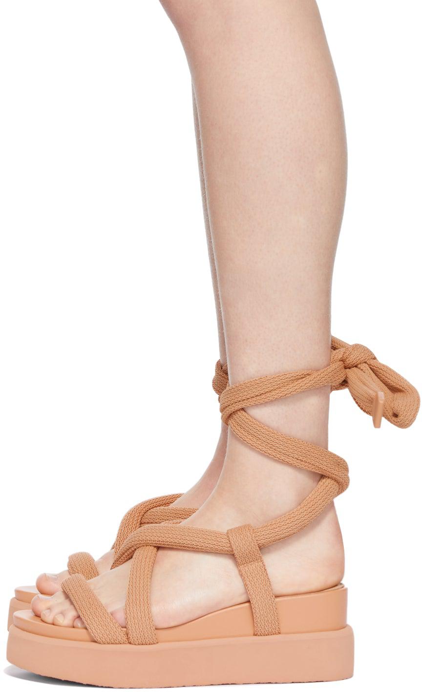 Issey Miyake Beige United Nude Edition Node Sandals – BlackSkinny