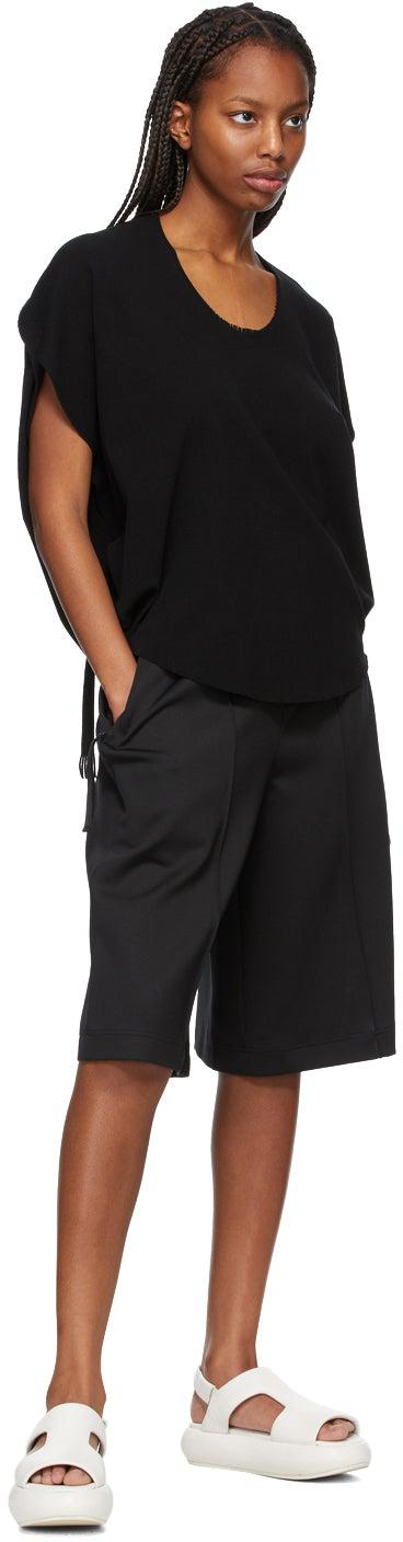 Issey Miyake Black A-POC Oval AP T-Shirt